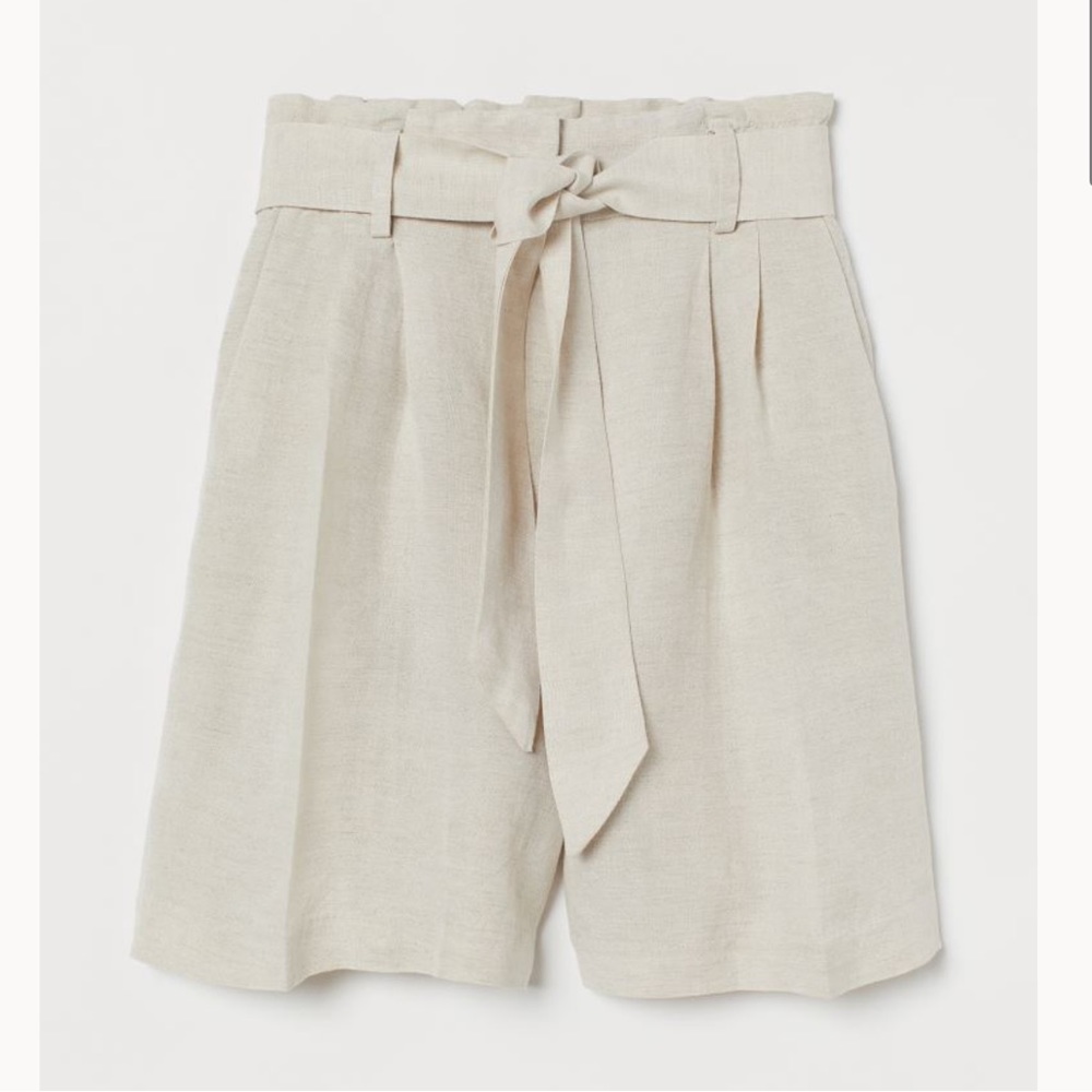 H&M Tie-belt shorts